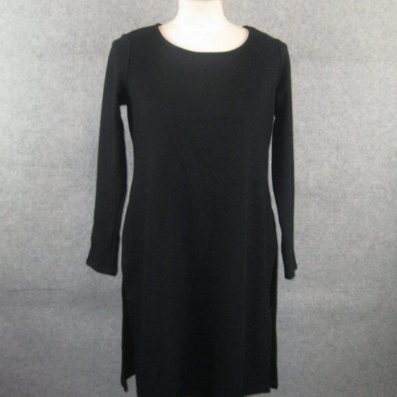 Attitudes by Renee Casa Cozy Crew Neck Tunic PXS Black NEW - Picture 2 of 7